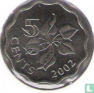 Swaziland 5 cents 2002 - Afbeelding 1