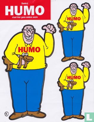 Dankzij HUMO staat hier geen andere onzin - stickervel - Afbeelding 1