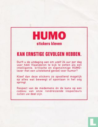 Dankzij HUMO staat hier geen andere onzin - stickervel - Image 2