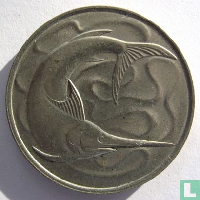 Singapour 20 cents 1977 - Image 2