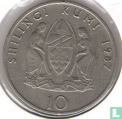 Tanzania 10 shilingi 1987 - Afbeelding 1