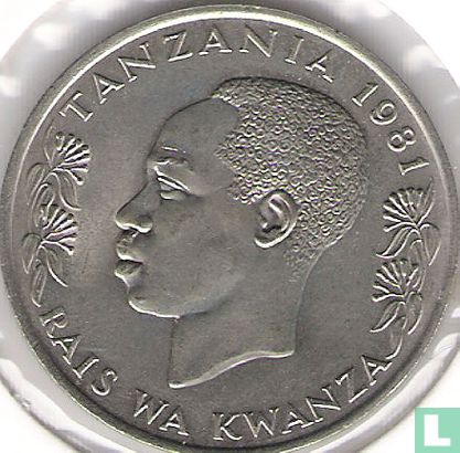 Tanzania 1 shilingi 1981 - Afbeelding 1
