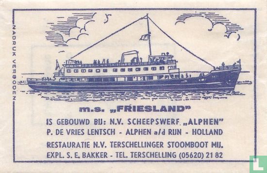 M.S. "Friesland"  - Image 1