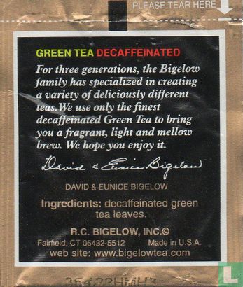 Green Tea Decaffeinated - Afbeelding 2
