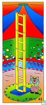 Clown met ladder - Afbeelding 2