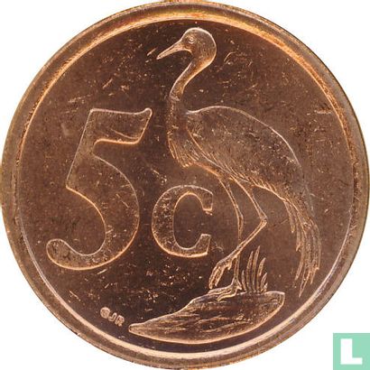 Afrique du Sud 5 cents 2005 - Image 2