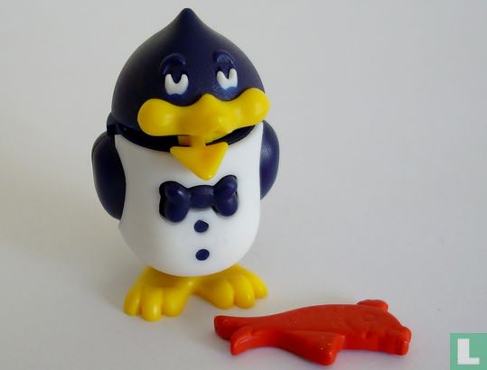 Pinguin met vis - Afbeelding 1
