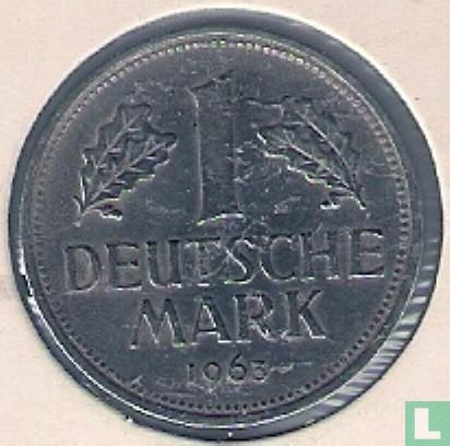 Duitsland 1 mark 1963 (F) - Afbeelding 1