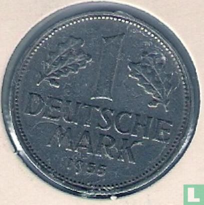 Allemagne 1 mark 1955 (D) - Image 1