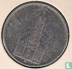 Duitse Rijk 5 reichsmark 1934 (D - type 2) "First anniversary of Nazi Rule" - Afbeelding 2