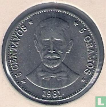 Dominicaanse Republiek 5 centavos 1981 - Afbeelding 1