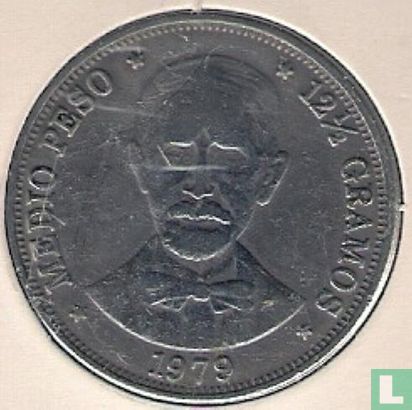 Dominicaanse Republiek ½ peso 1979 - Afbeelding 1