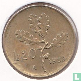 Italien 20 Lire 1985 - Bild 1