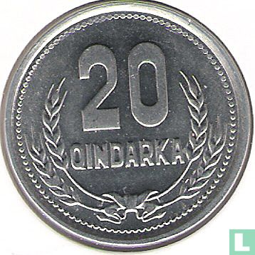 Albanien 20 Qindarka 1988 - Bild 2