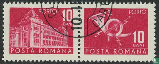 Postamt und Posthorn