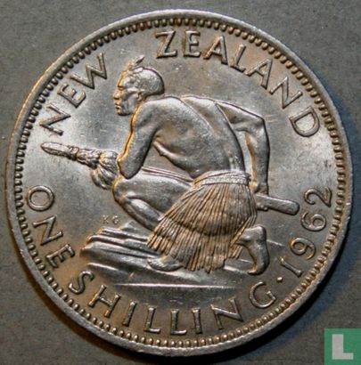 New Zealand 1 shilling 1962 - Image 1