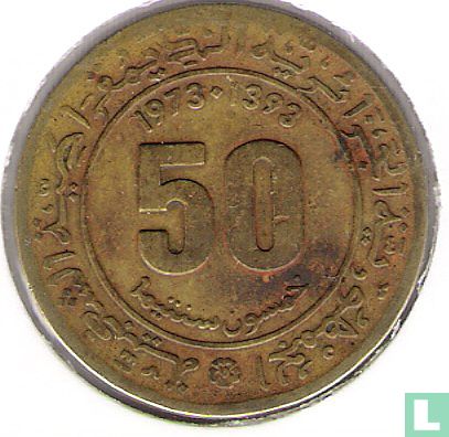 Algeria 50 centimes  AH1393 (1973) - Image 1