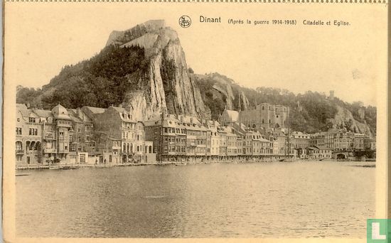 Dinat. (Après la guerre 1914-1918). Citadelle et l'Eglise - Afbeelding 1