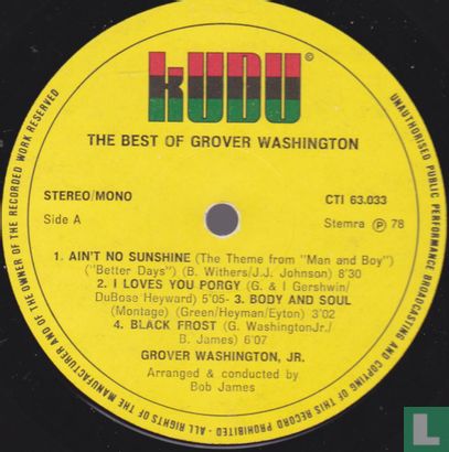 The Best of Grover Washington Jr. - Afbeelding 3