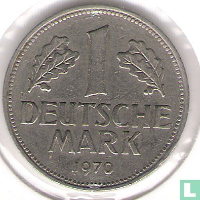 Allemagne 1 mark 1970 (J) - Image 1