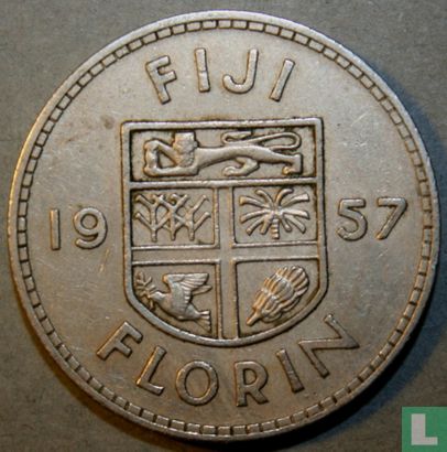 Fidji 1 florin 1957 - Image 1