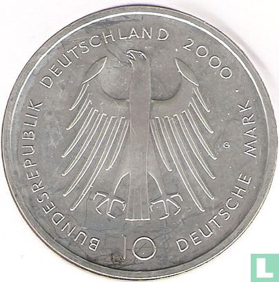 Deutschland 10 Mark 2000 "1200th anniversary Founding the Cathedral in Aachen by Charlemagne" - Bild 1