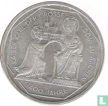 Germany 10 mark 2000 "1200th anniversary Founding the Cathedral in Aachen by Charlemagne" - Image 2