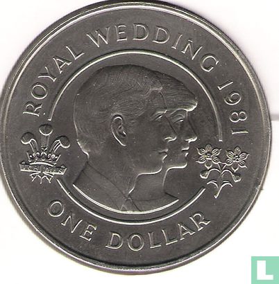 Bermuda 1 dollar 1981 "Royal Wedding of Prince Charles and Lady Diana" - Afbeelding 1
