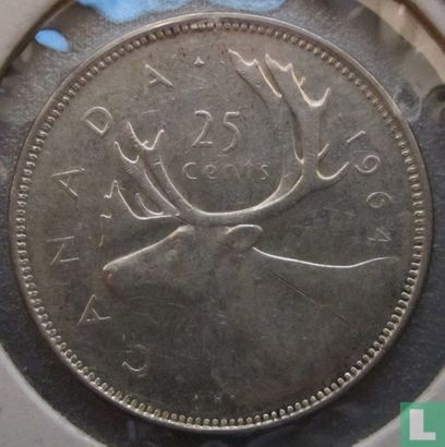 Canada 25 cents 1964 - Afbeelding 1
