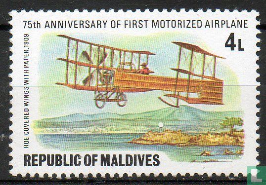 75e verjaardag van de eerste gemotoriseerde vliegtuig.