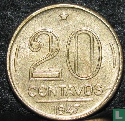 Brésil 20 centavos 1947 - Image 1