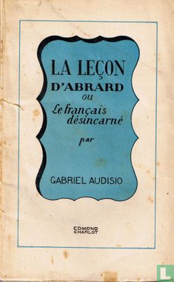 La Leçon D'Abrard ou le français désincarné - Afbeelding 1