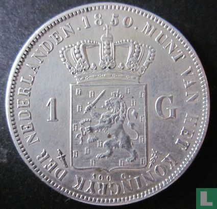 Niederlande 1 Gulden 1850 - Bild 1