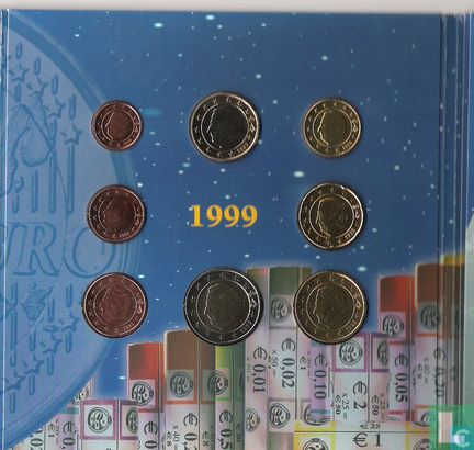Belgique combinaison set 1999 - 2001 "Euro intro set" - Image 2