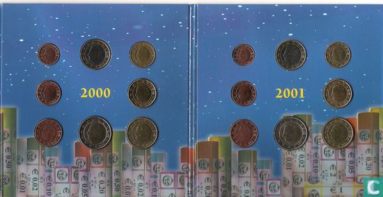 Belgique combinaison set 1999 - 2001 "Euro intro set" - Image 3