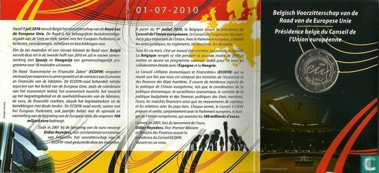 Belgium 2 Euro 2010 (folder) "Belgian Presidency of the Council of the EU" - Image 1
