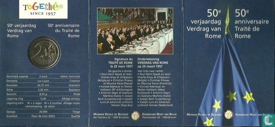 Belgien 2 Euro 2007 (Folder) "50 years Treaty of Rome" - Bild 2