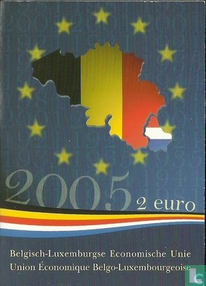 België 2 euro 2005 (folder) "Belgian - Luxembourg Economic Union" - Afbeelding 3