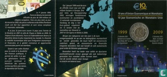 Belgium 2 euro 2009 (folder) "10th anniversary of the European Monetary Union" - Image 3