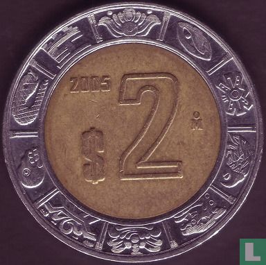 Mexique 2 pesos 2005 - Image 1