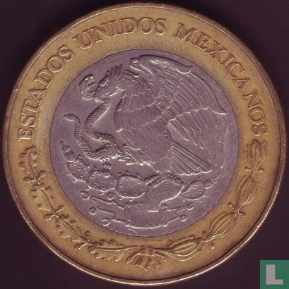 Mexico 20 pesos 2000 " Xiuhtecuhtli" - Afbeelding 2