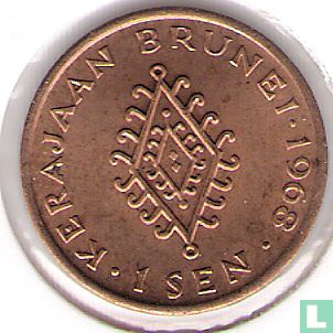 Brunei 1 sen 1968 - Image 1