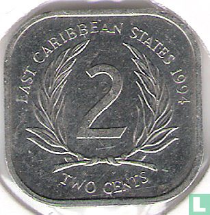 East Caribbean States 2 cents 1994 - Image 1