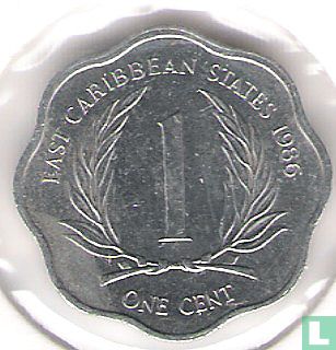 États des Caraïbes orientales 1 cent 1986 - Image 1