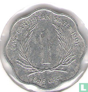 États des Caraïbes orientales 1 cent 1991 - Image 1