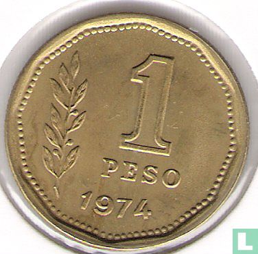 Argentine 1 peso 1974 - Image 1