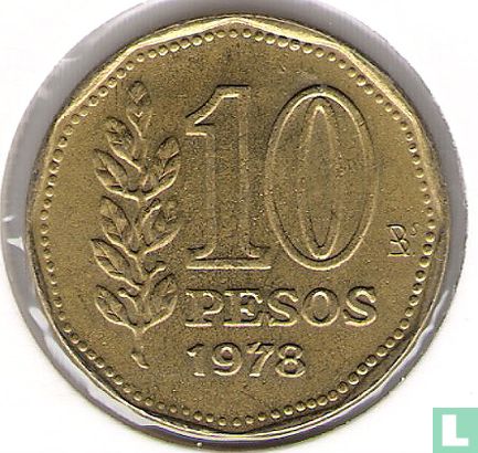 Argentinië 10 pesos 1978 - Afbeelding 1