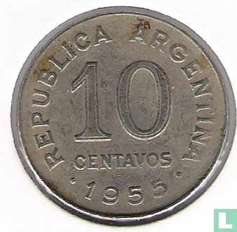Argentinië 10 centavos 1955 - Afbeelding 1