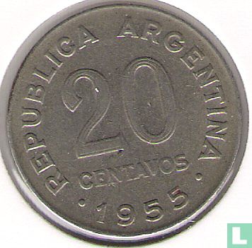 Argentinien 20 Centavo 1955 - Bild 1