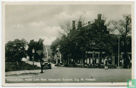 Voorschoten, Hotel Cafe Rest. Haagsche Schouw, Eig. W. Visbach - Image 1